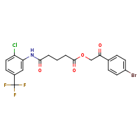 2-(4-bromophenyl)-2-oxoethyl 4-{[2-chloro-5-(trifluoromethyl)phenyl]carbamoyl}butanoate