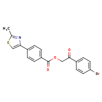 2-(4-bromophenyl)-2-oxoethyl 4-(2-methyl-1,3-thiazol-4-yl)benzoate
