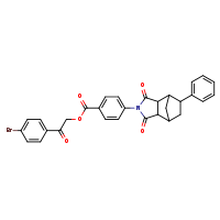 2-(4-bromophenyl)-2-oxoethyl 4-{3,5-dioxo-8-phenyl-4-azatricyclo[5.2.1.0²,?]decan-4-yl}benzoate