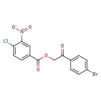2-(4-bromophenyl)-2-oxoethyl 4-chloro-3-nitrobenzoate