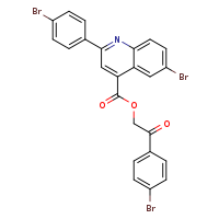 2-(4-bromophenyl)-2-oxoethyl 6-bromo-2-(4-bromophenyl)quinoline-4-carboxylate