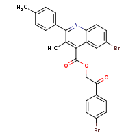 2-(4-bromophenyl)-2-oxoethyl 6-bromo-3-methyl-2-(4-methylphenyl)quinoline-4-carboxylate