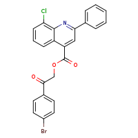 2-(4-bromophenyl)-2-oxoethyl 8-chloro-2-phenylquinoline-4-carboxylate