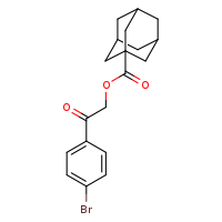 2-(4-bromophenyl)-2-oxoethyl adamantane-1-carboxylate