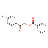 2-(4-bromophenyl)-2-oxoethyl pyridine-2-carboxylate