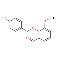 2-[(4-bromophenyl)methoxy]-3-methoxybenzaldehyde