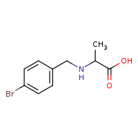 2-{[(4-bromophenyl)methyl]amino}propanoic acid