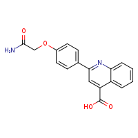 2-[4-(carbamoylmethoxy)phenyl]quinoline-4-carboxylic acid