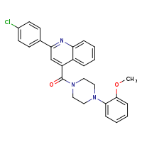 2-(4-chlorophenyl)-4-[4-(2-methoxyphenyl)piperazine-1-carbonyl]quinoline