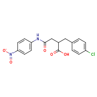 2-[(4-chlorophenyl)methyl]-3-[(4-nitrophenyl)carbamoyl]propanoic acid