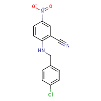 2-{[(4-chlorophenyl)methyl]amino}-5-nitrobenzonitrile