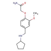 2-{4-[(cyclopentylamino)methyl]-2-methoxyphenoxy}acetamide