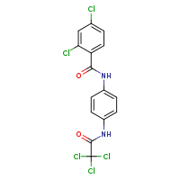 2,4-dichloro-N-[4-(2,2,2-trichloroacetamido)phenyl]benzamide