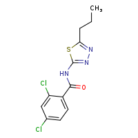 2,4-dichloro-N-(5-propyl-1,3,4-thiadiazol-2-yl)benzamide