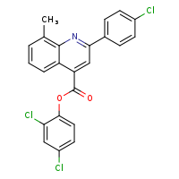 2,4-dichlorophenyl 2-(4-chlorophenyl)-8-methylquinoline-4-carboxylate