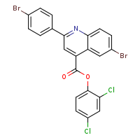 2,4-dichlorophenyl 6-bromo-2-(4-bromophenyl)quinoline-4-carboxylate