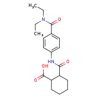 2-{[4-(diethylcarbamoyl)phenyl]carbamoyl}cyclohexane-1-carboxylic acid