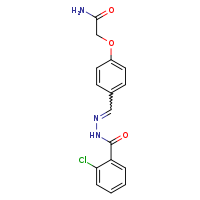 2-{4-[(E)-{[(2-chlorophenyl)formamido]imino}methyl]phenoxy}acetamide