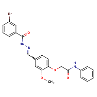 2-{4-[(E)-{[(3-bromophenyl)formamido]imino}methyl]-2-methoxyphenoxy}-N-phenylacetamide