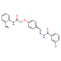 2-{4-[(E)-{[(3-chlorophenyl)formamido]imino}methyl]phenoxy}-N-(2-methylphenyl)acetamide