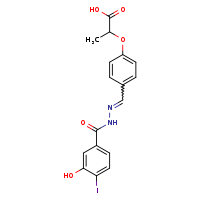 2-{4-[(E)-{[(3-hydroxy-4-iodophenyl)formamido]imino}methyl]phenoxy}propanoic acid