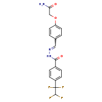 2-{4-[(E)-({[4-(1,1,2,2-tetrafluoroethyl)phenyl]formamido}imino)methyl]phenoxy}acetamide