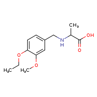 2-{[(4-ethoxy-3-methoxyphenyl)methyl]amino}propanoic acid