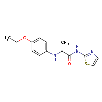 2-[(4-ethoxyphenyl)amino]-N-(1,3-thiazol-2-yl)propanamide