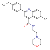 2-(4-ethylphenyl)-6-methyl-N-[2-(morpholin-4-yl)ethyl]quinoline-4-carboxamide