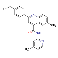2-(4-ethylphenyl)-6-methyl-N-(4-methylpyridin-2-yl)quinoline-4-carboxamide