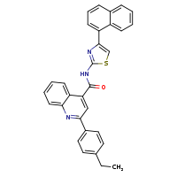 2-(4-ethylphenyl)-N-[4-(naphthalen-1-yl)-1,3-thiazol-2-yl]quinoline-4-carboxamide