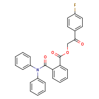 2-(4-fluorophenyl)-2-oxoethyl 2-(diphenylcarbamoyl)benzoate