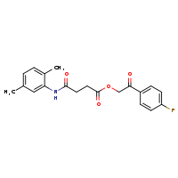 2-(4-fluorophenyl)-2-oxoethyl 3-[(2,5-dimethylphenyl)carbamoyl]propanoate