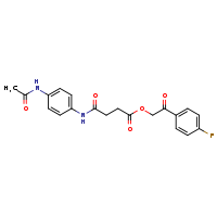 2-(4-fluorophenyl)-2-oxoethyl 3-[(4-acetamidophenyl)carbamoyl]propanoate