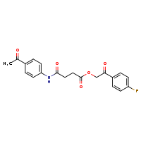 2-(4-fluorophenyl)-2-oxoethyl 3-[(4-acetylphenyl)carbamoyl]propanoate