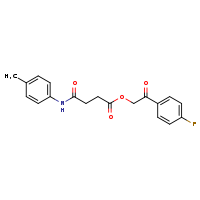 2-(4-fluorophenyl)-2-oxoethyl 3-[(4-methylphenyl)carbamoyl]propanoate