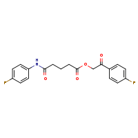 2-(4-fluorophenyl)-2-oxoethyl 4-[(4-fluorophenyl)carbamoyl]butanoate