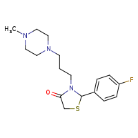 2-(4-fluorophenyl)-3-[3-(4-methylpiperazin-1-yl)propyl]-1,3-thiazolidin-4-one