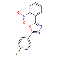 2-(4-fluorophenyl)-5-(2-nitrophenyl)-1,3,4-oxadiazole