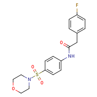 2-(4-fluorophenyl)-N-[4-(morpholine-4-sulfonyl)phenyl]acetamide