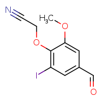 2-(4-formyl-2-iodo-6-methoxyphenoxy)acetonitrile