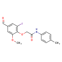 2-(4-formyl-2-iodo-6-methoxyphenoxy)-N-(4-methylphenyl)acetamide