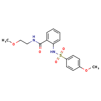 2-(4-methoxybenzenesulfonamido)-N-(2-methoxyethyl)benzamide