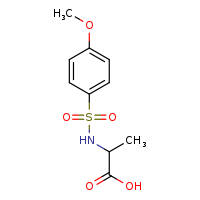 2-(4-methoxybenzenesulfonamido)propanoic acid