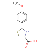 2-(4-methoxyphenyl)-1,3-thiazolidine-4-carboxylic acid