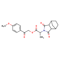 2-(4-methoxyphenyl)-2-oxoethyl 2-{3,5-dioxo-4-azatricyclo[5.2.1.0²,?]decan-4-yl}propanoate