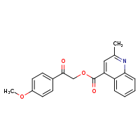 2-(4-methoxyphenyl)-2-oxoethyl 2-methylquinoline-4-carboxylate