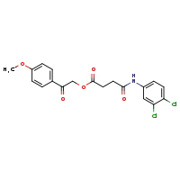 2-(4-methoxyphenyl)-2-oxoethyl 3-[(3,4-dichlorophenyl)carbamoyl]propanoate