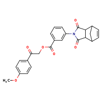 2-(4-methoxyphenyl)-2-oxoethyl 3-{3,5-dioxo-4-azatricyclo[5.2.1.0²,?]dec-8-en-4-yl}benzoate