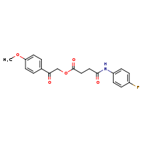 2-(4-methoxyphenyl)-2-oxoethyl 3-[(4-fluorophenyl)carbamoyl]propanoate